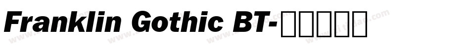 Franklin Gothic BT字体转换